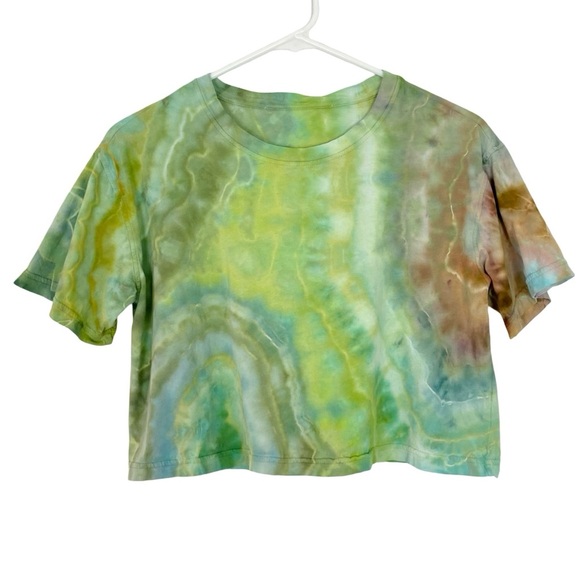 Tularosa Tops - Revolve Tularosa Tie Dye Crop Top Tee Womens Size Small Organic Cotton Tshirt